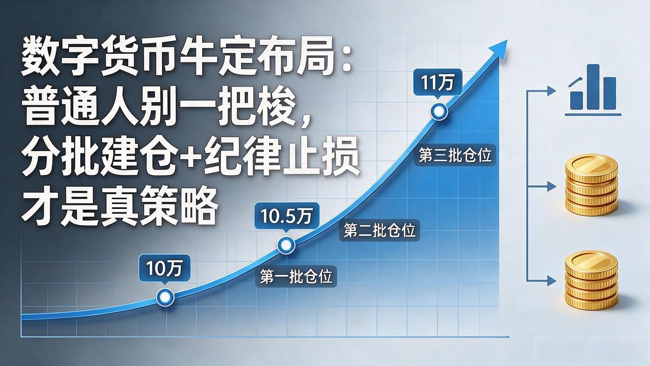 数字货币牛市布局：普通人别一把梭，分批建仓+纪律止损才是真策略