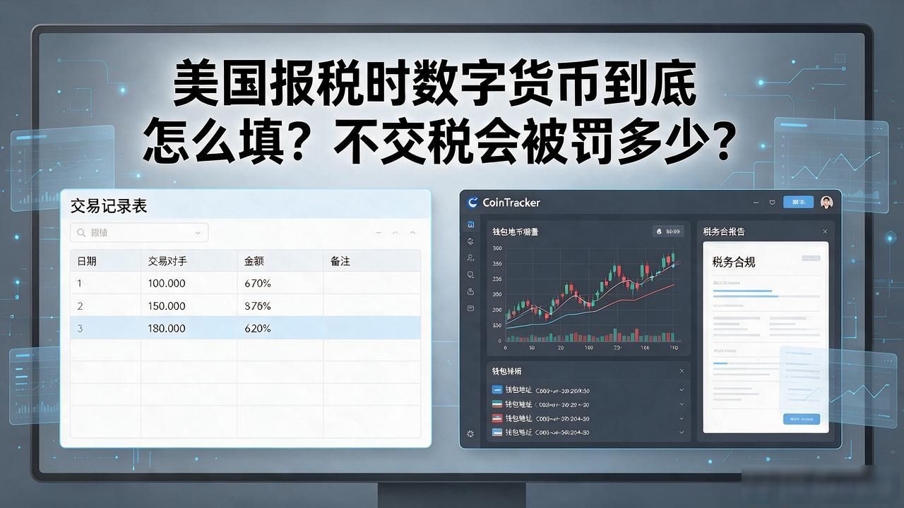 美国报税时数字货币到底怎么填？不交税会被罚多少