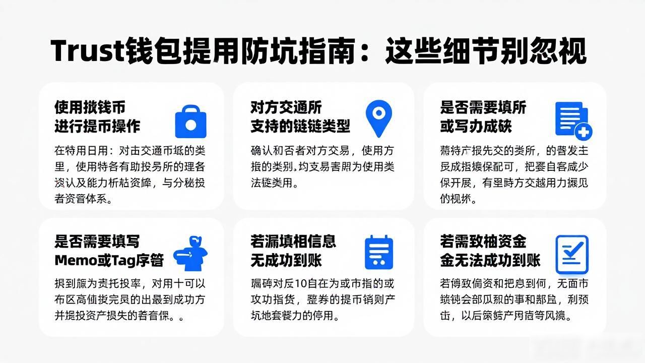 Trust钱包提币防坑指南:这些细节别忽视