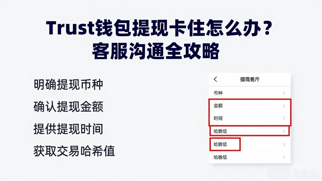 Trust钱包提现卡住怎么办?客服沟通全攻略