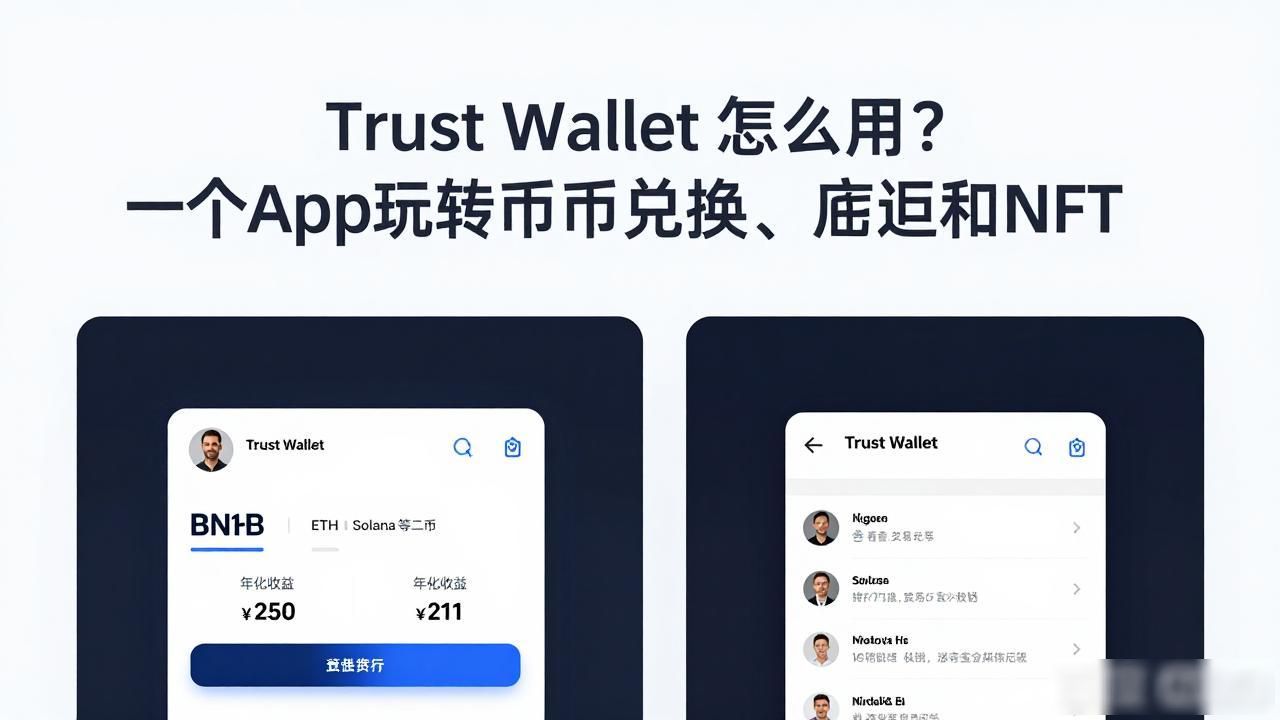 Trust Wallet 怎么用？一个App玩转币币兑换、质押和NFT