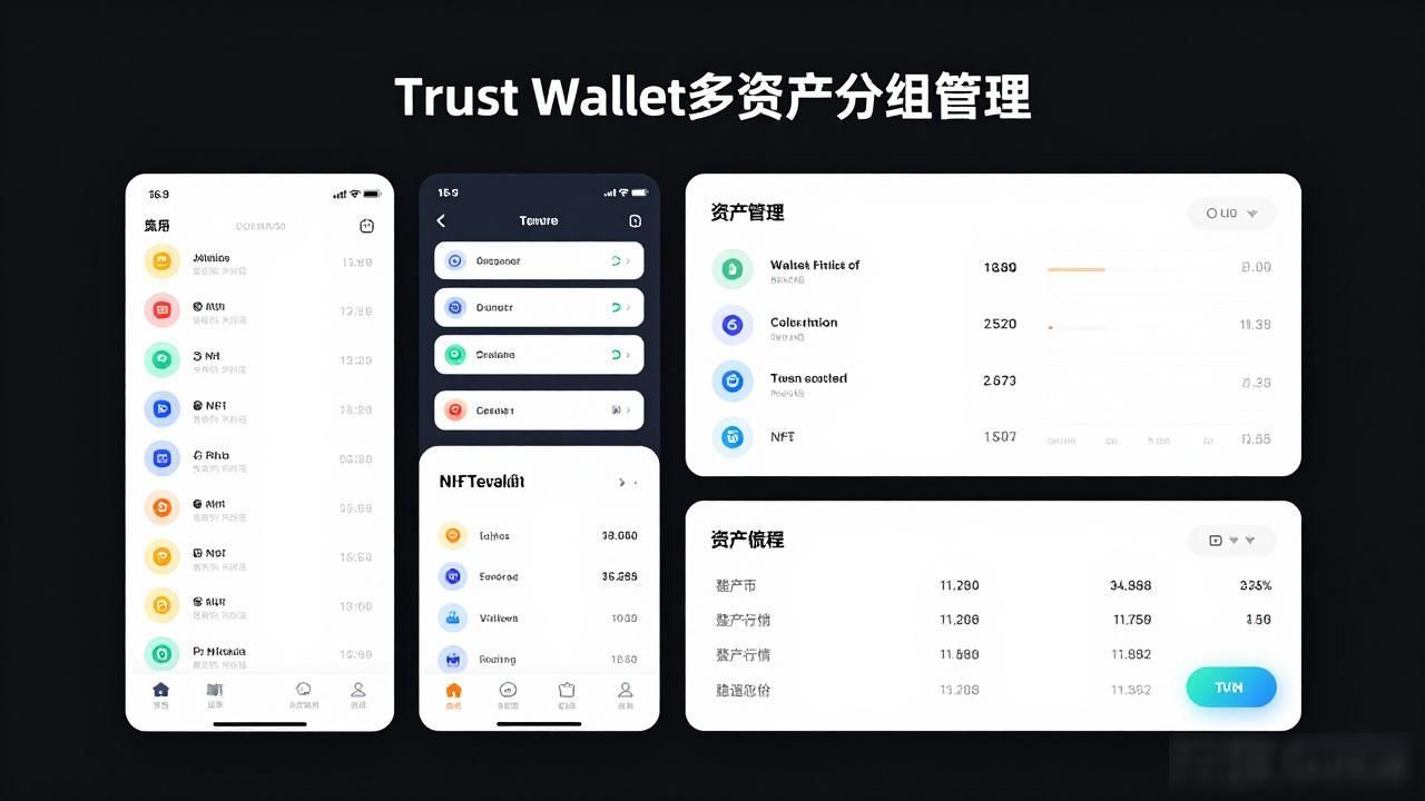 Trust Wallet多资产分组管理,加密钱包不再杂乱无章