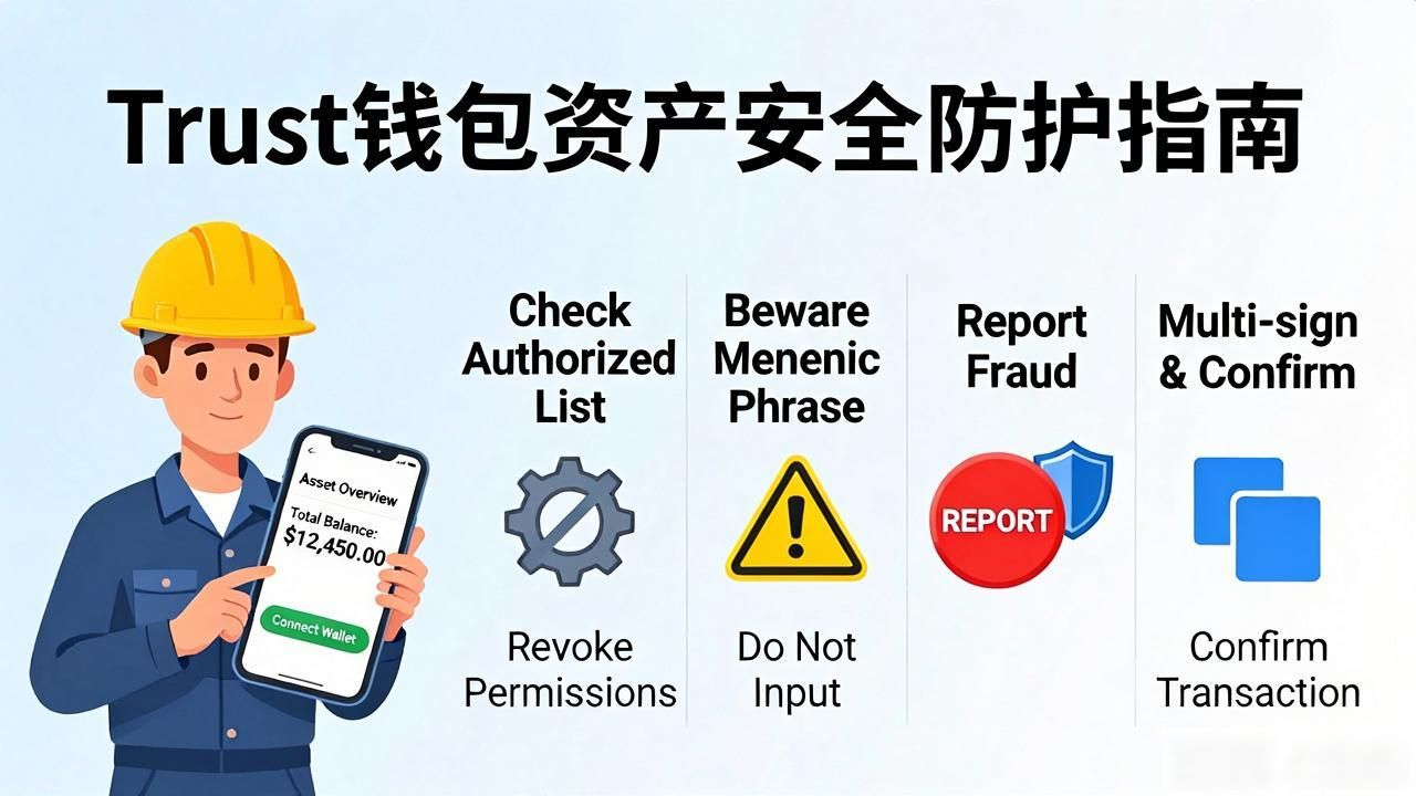 Trust钱包下载后怎么保资产安全?