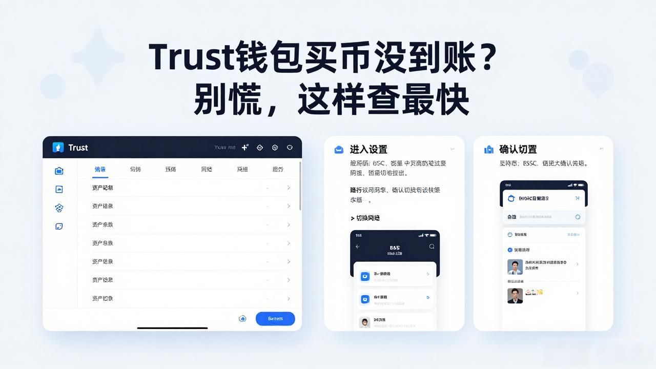 Trust钱包买币没到账？别慌，这样查最快