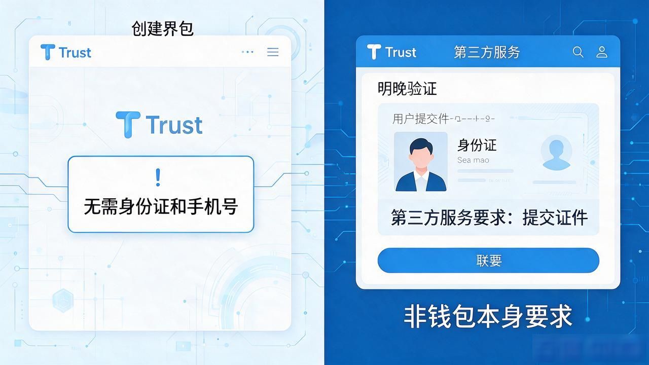 Trust钱包要身份认证吗?创建钱包不用填身份证和手机号