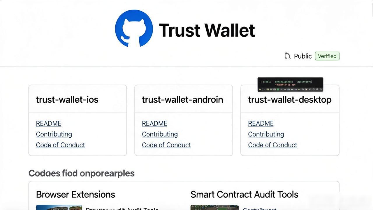 Trust Wallet 官方 GitHub 开源仓库地址，怎么找？