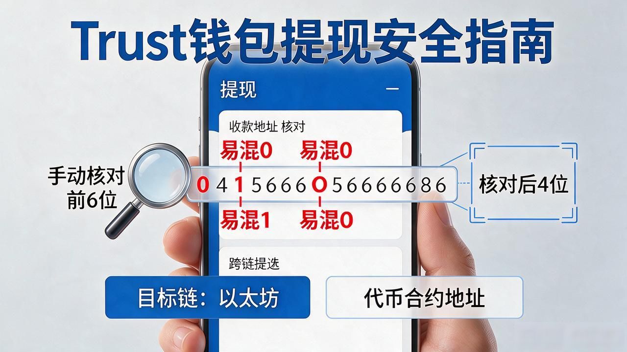 Trust钱包提现安全要点：私钥、地址、验证，一个都不能少