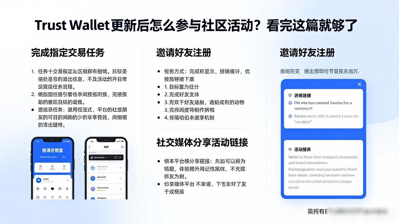 Trust Wallet 更新后怎么参与社区活动？看完这篇就够了