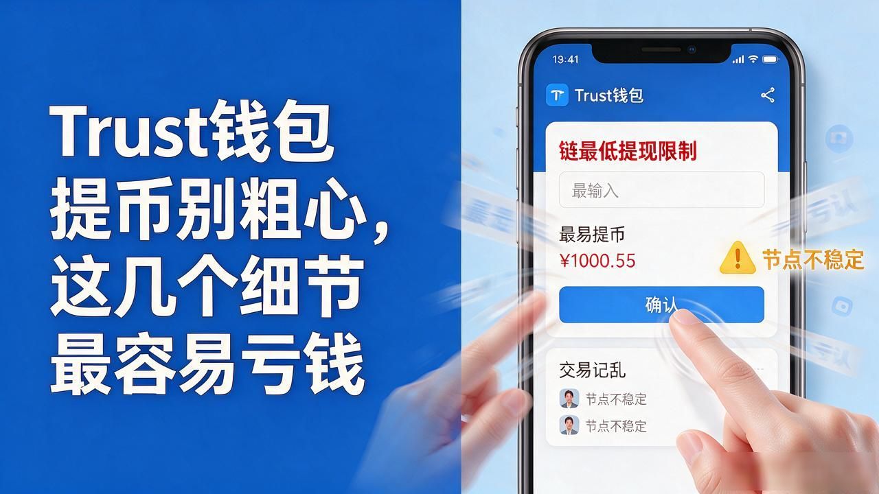 Trust钱包提币别粗心,这几个细节最容易亏钱