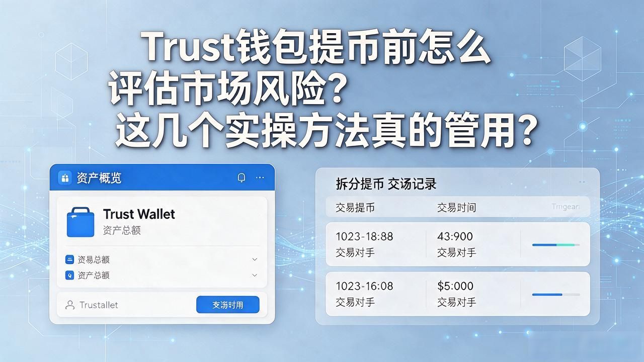 Trust钱包提币前怎么评估市场风险?这几个实操方法真的管用