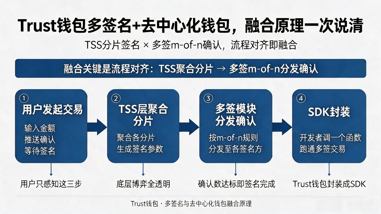 Trust钱包多签名+去中心化钱包,融合原理一次说清