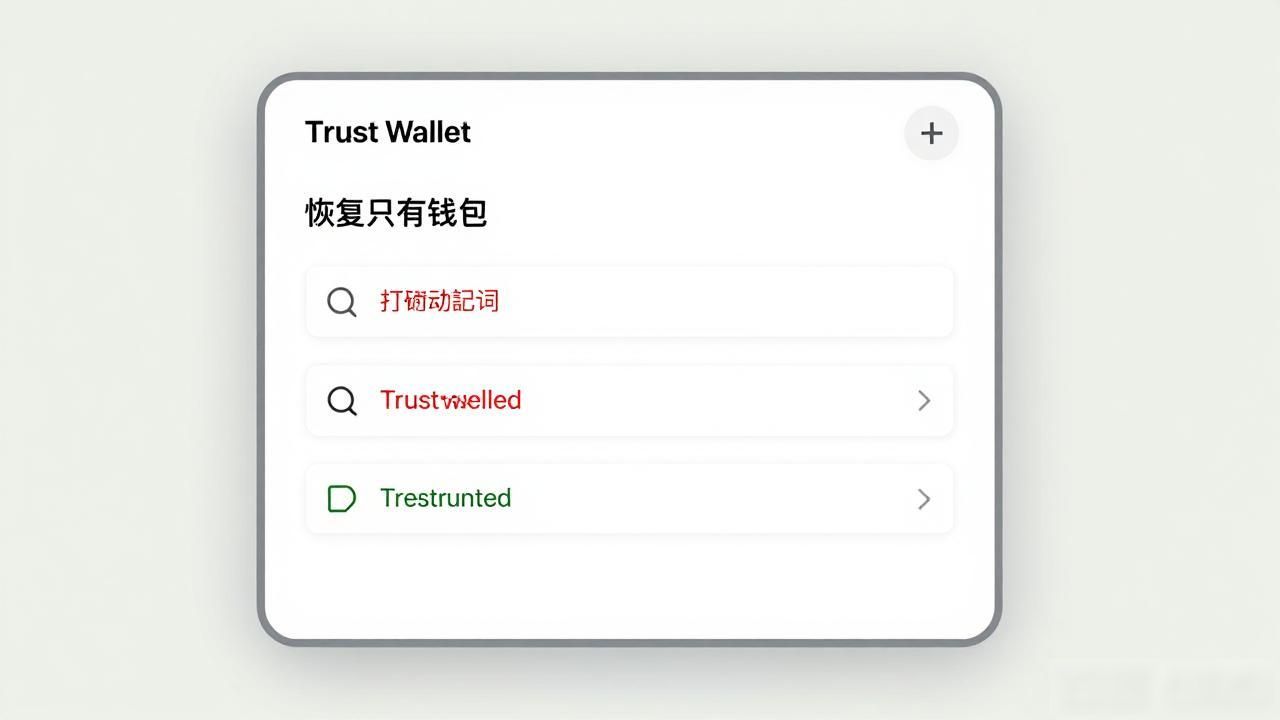 Trust Wallet导入旧钱包教程:助记词恢复三步搞定