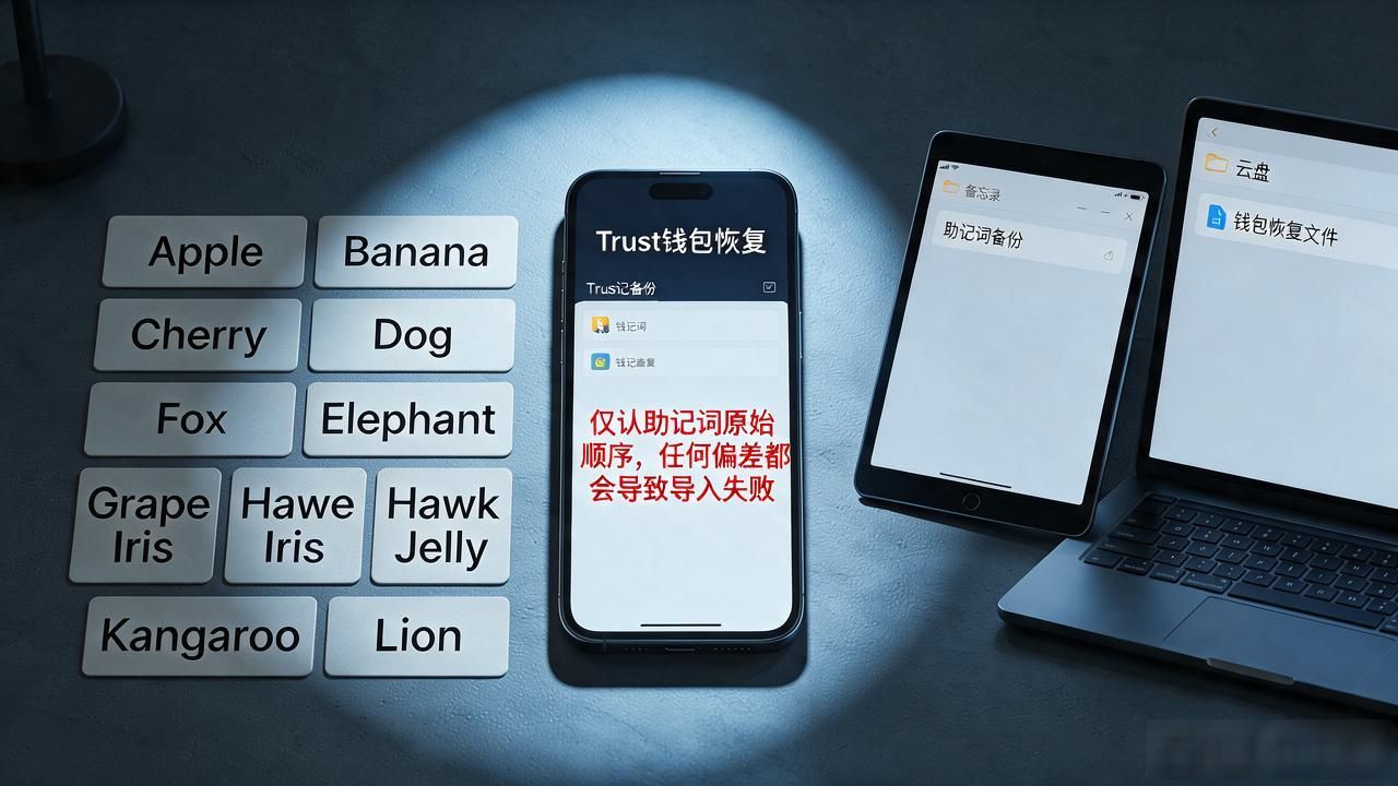 Trust钱包恢复操作体验：助记词丢了，钱包到底还能不能找回来