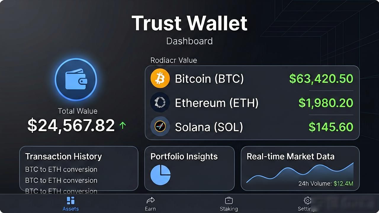 Trust Wallet官方APP功能全解析，交易超省心！