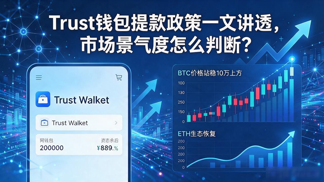 Trust钱包提款政策一文讲透，市场景气度怎么判断