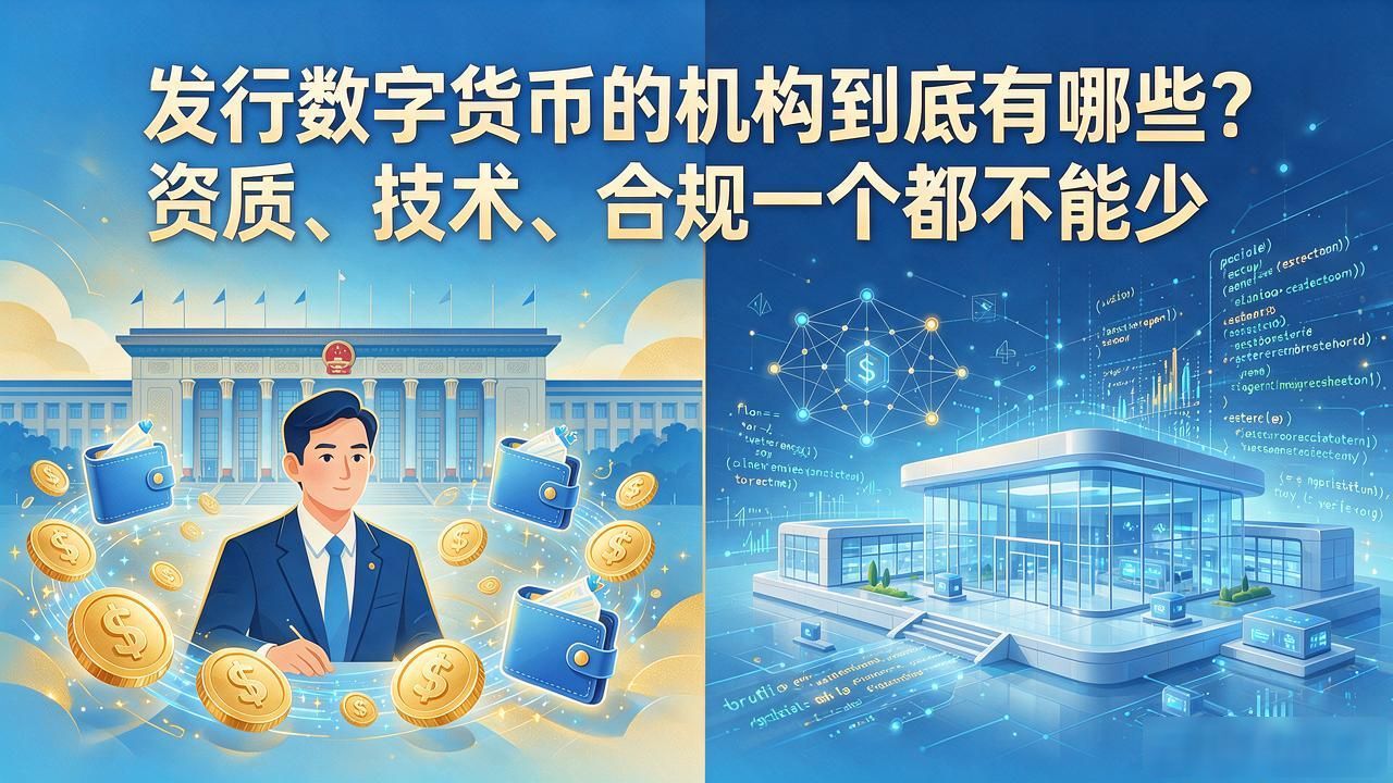 发行数字货币的机构到底有哪些?资质、技术、合规一个都不能少