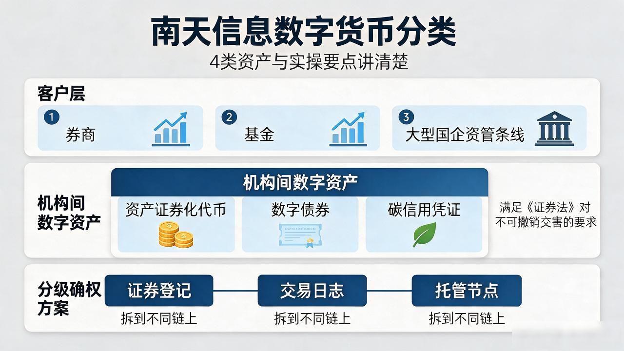 南天信息数字货币分类怎么划分?4类资产与实操要点讲清楚