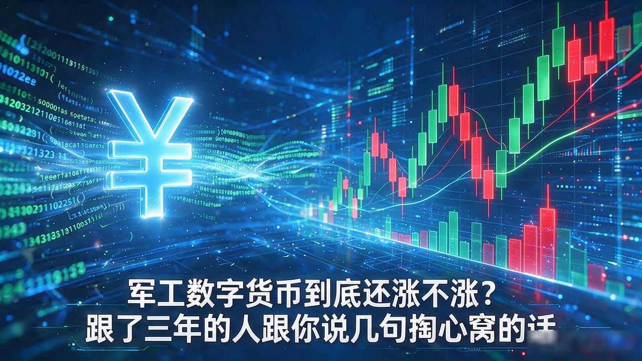 军工数字货币到底还涨不涨？跟了三年的人跟你说几句掏心窝的话