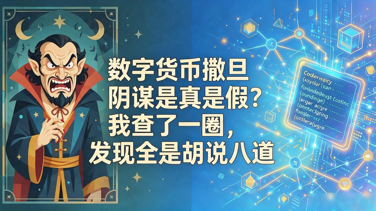 数字货币撒旦阴谋是真是假?我查了一圈,发现全是胡说八道