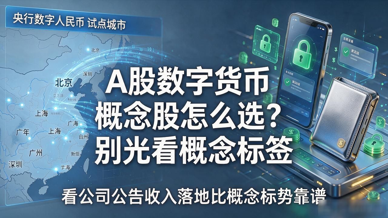 A股数字货币概念股怎么选？别光看概念标签