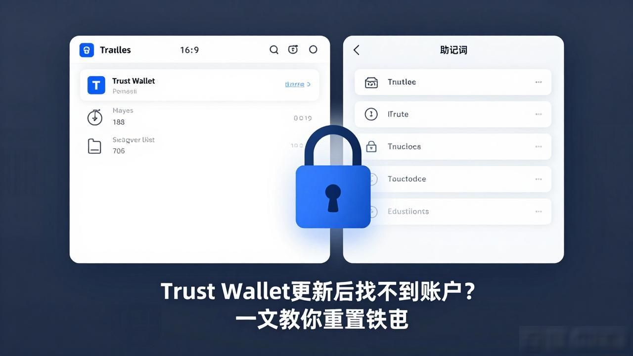 Trust Wallet更新后找不到账户?一文教你重置钱包