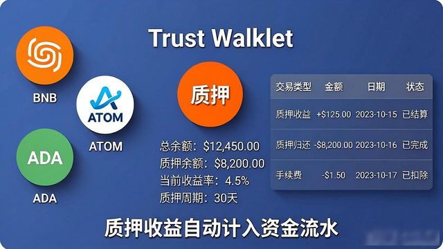 Trust Wallet怎么管理多种资产?资金流水怎么看