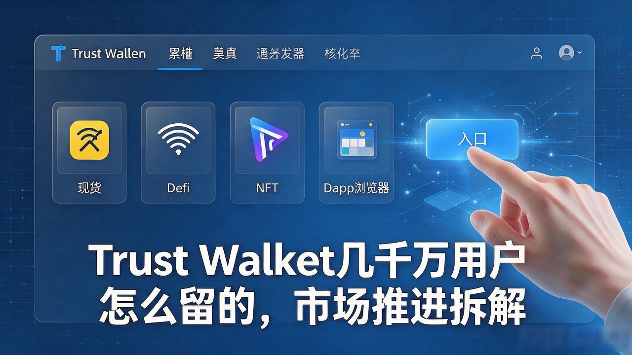 Trust Wallet几千万用户怎么留的，市场推进拆解