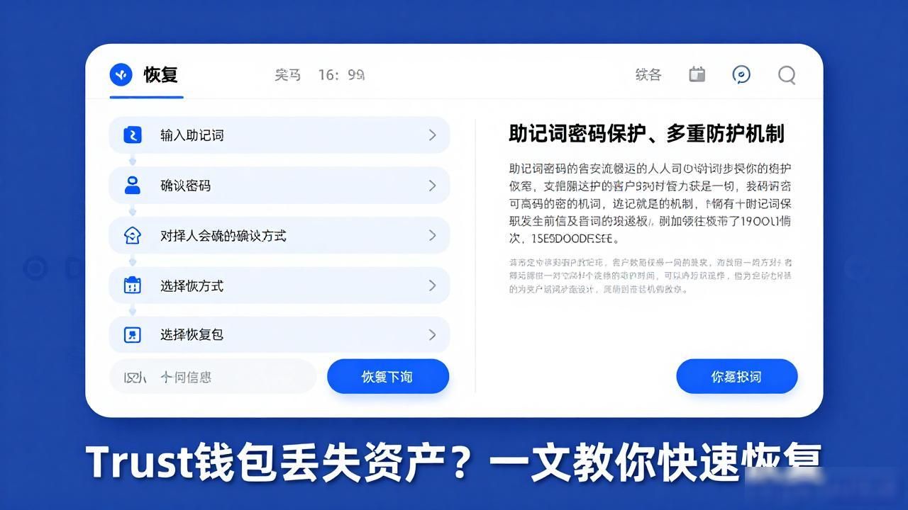 Trust钱包丢失资产？一文教你快速恢复