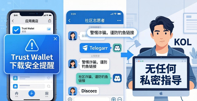 Collaborating on improved dialogues around Trust Wallet downloads Trust Wallet下载骗局多!官方、社区、KOL联手教你避坑
