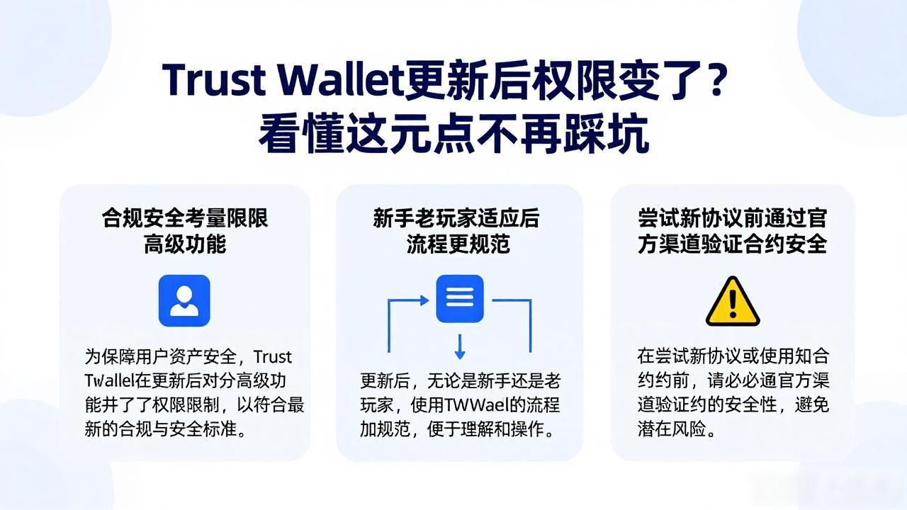 Trust Wallet更新后权限变了?看懂这几点不再踩坑