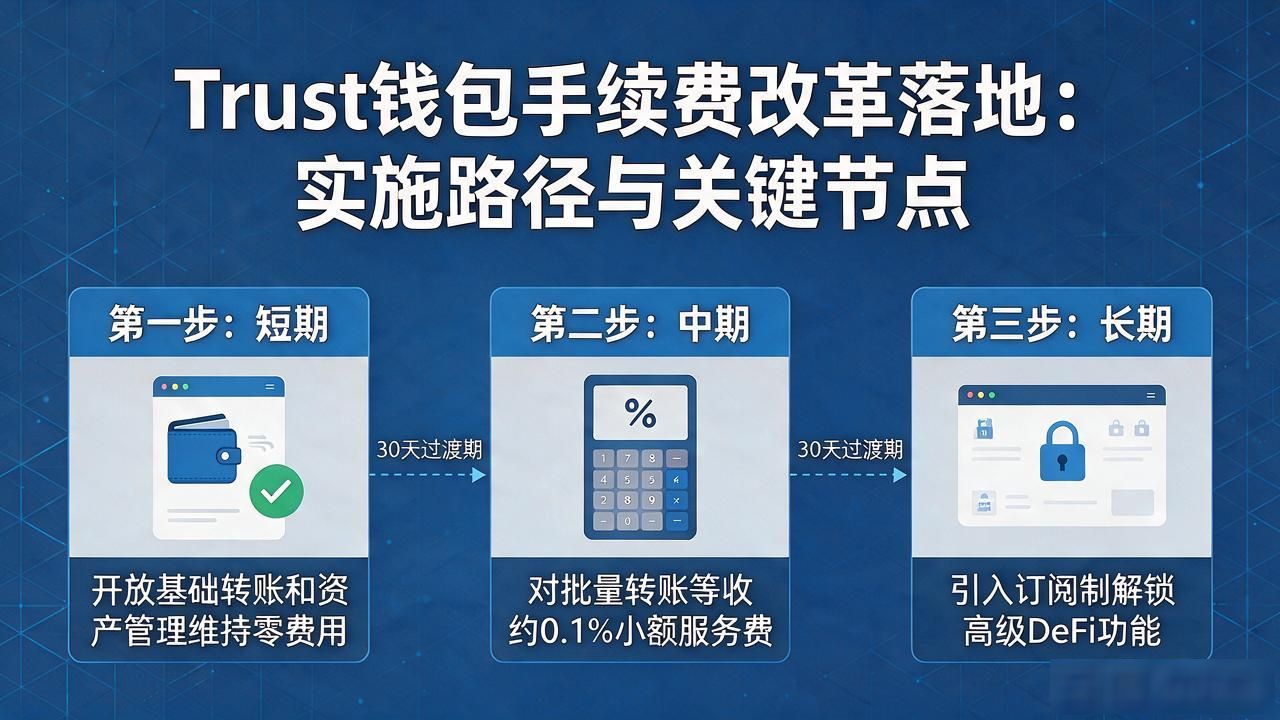 Trust钱包手续费改革落地:实施路径与关键节点