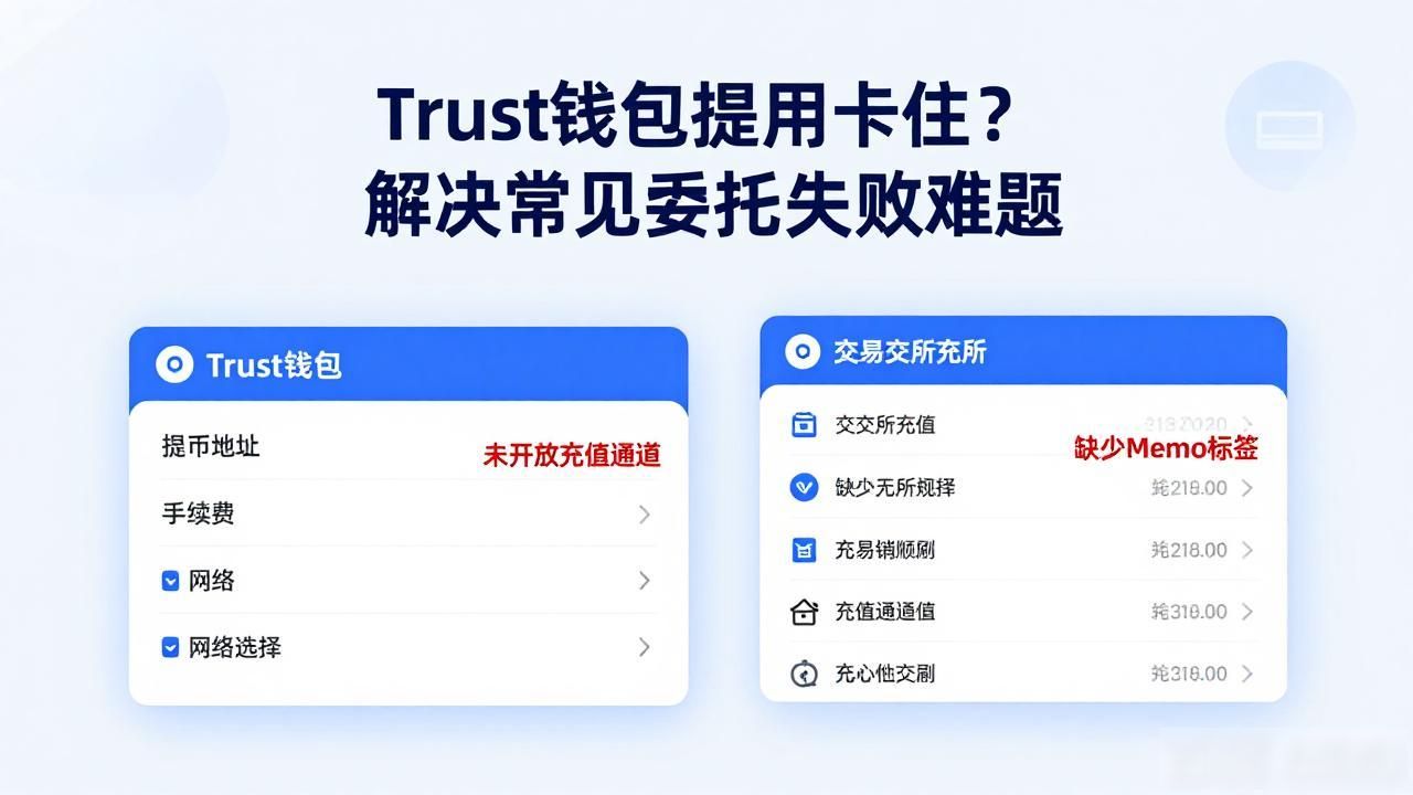 Trust钱包提币卡住?解决常见委托失败难题