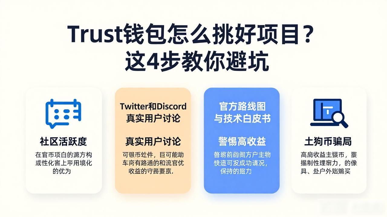 Trust钱包怎么挑好项目?这4步教你避坑