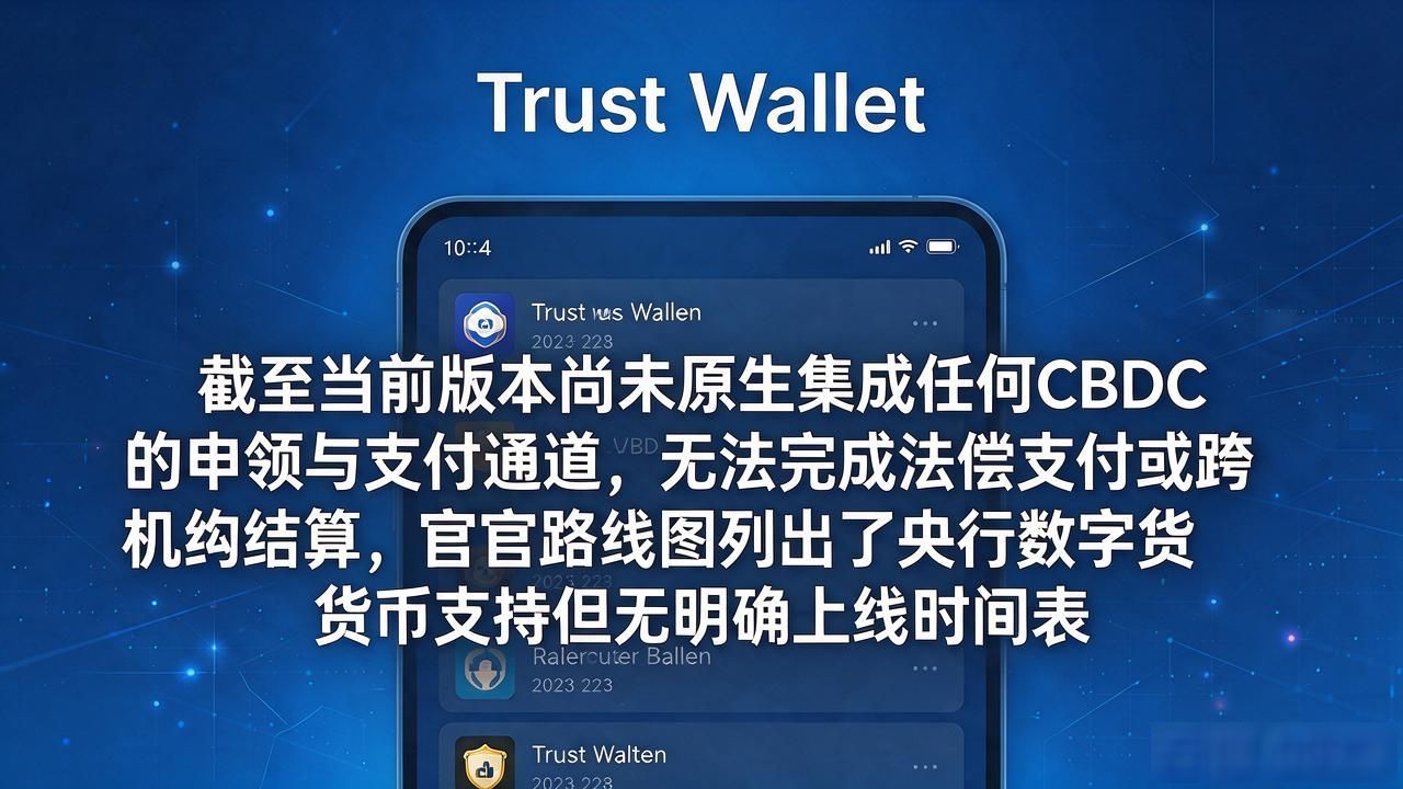 Trust Wallet支持CBDC吗?央行数字货币怎么接入