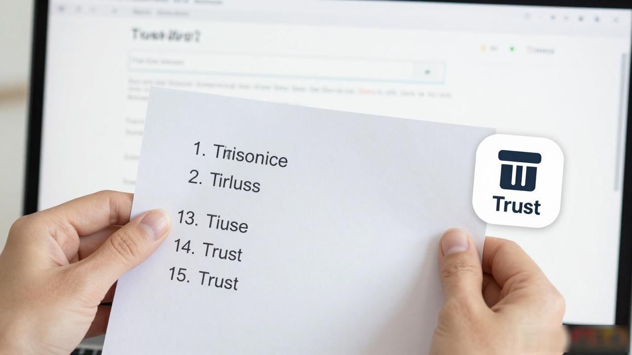 Trust钱包丢了怎么办？用助记词恢复完整教程