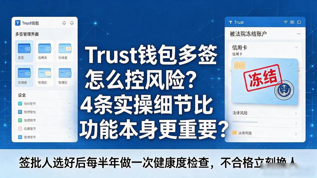 Trust钱包多签怎么控风险?4条实操细节比功能本身更重要