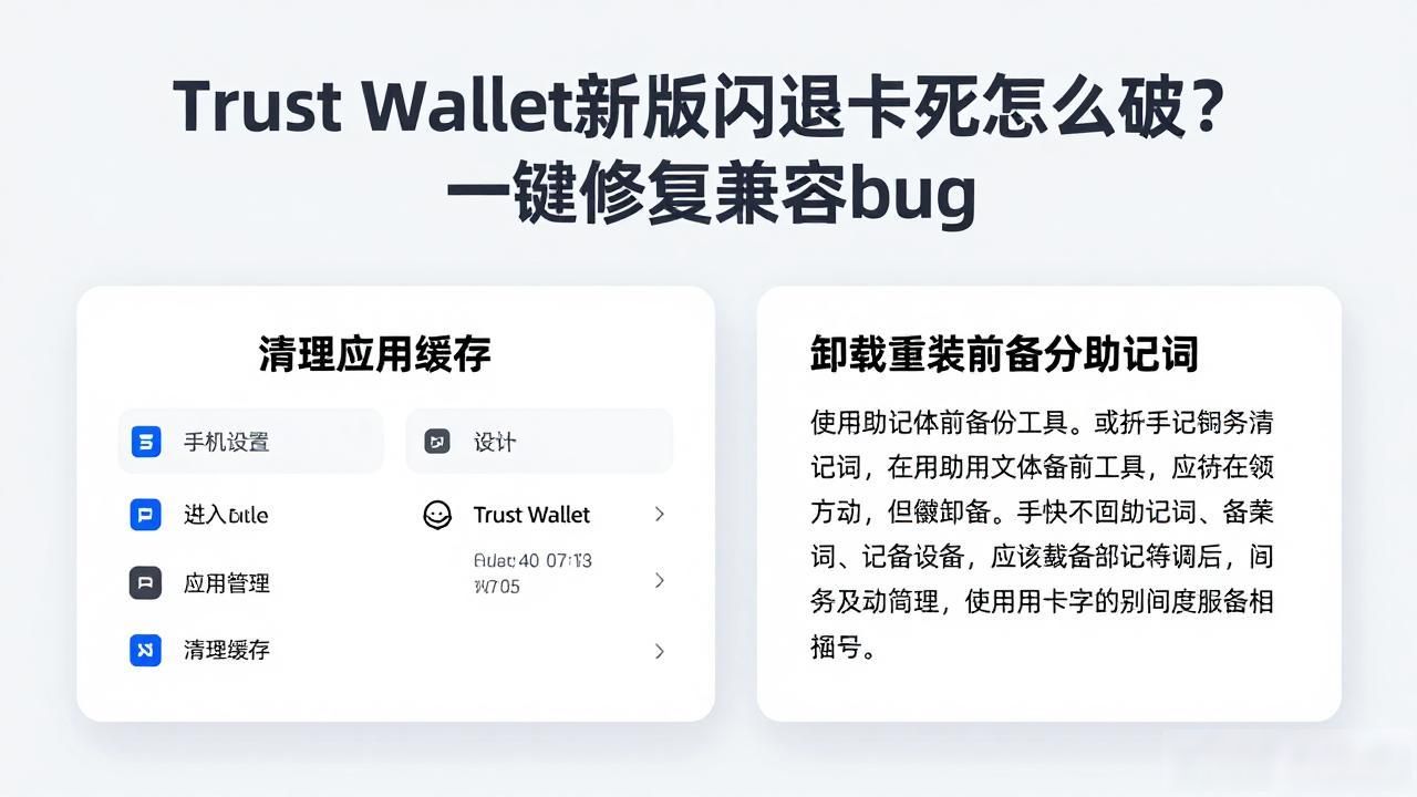 Trust Wallet新版闪退卡死怎么破?一键修复兼容bug