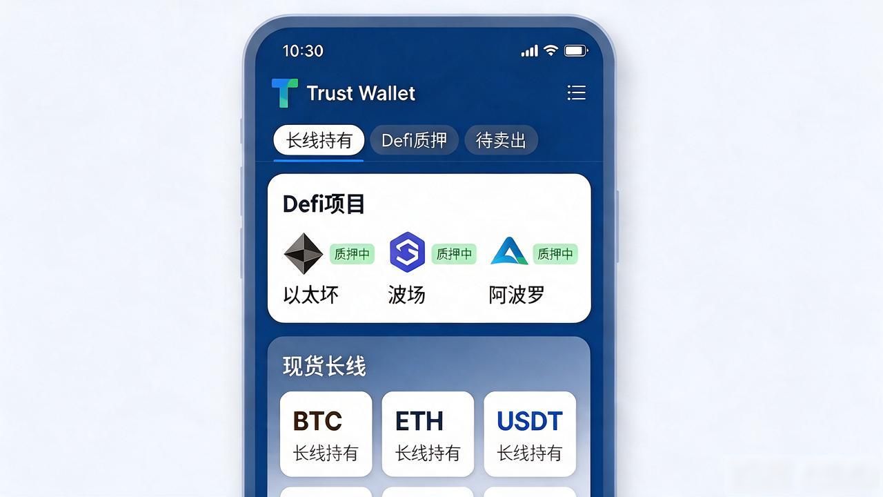 Trust Wallet最新版资产管理功能,3步找到适合你的管理入口