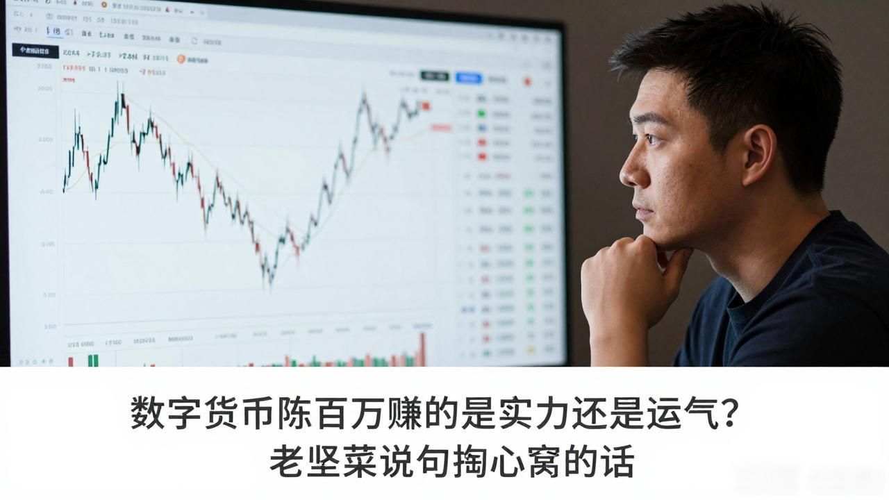 数字货币陈百万赚的是实力还是运气？老韭菜说句掏心窝的话