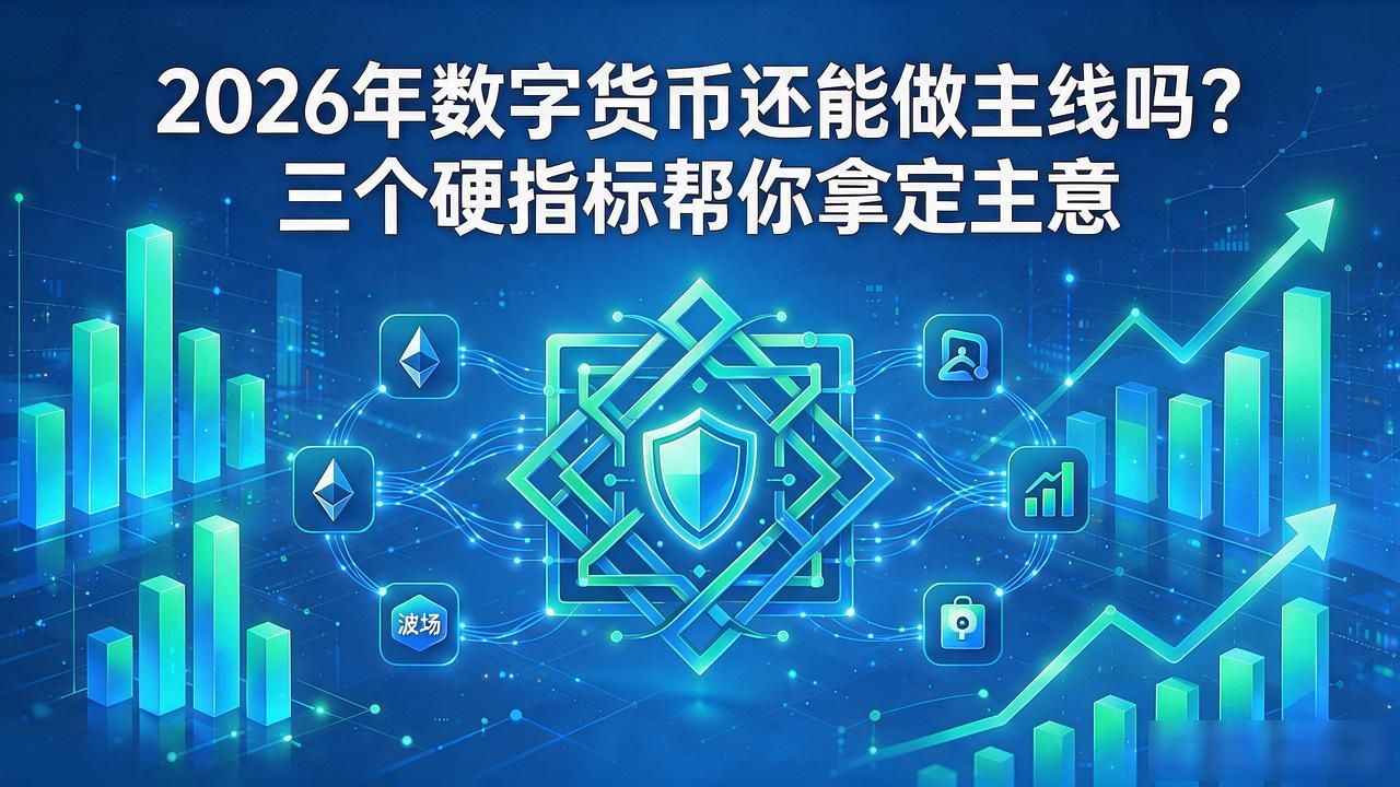 2026年数字货币还能做主线吗？三个硬指标帮你拿定主意