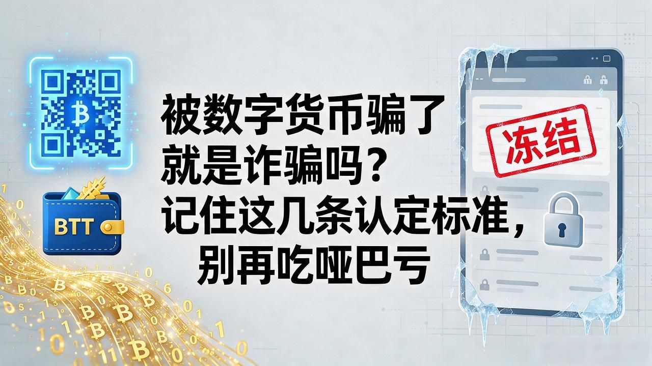 被数字货币骗了就是诈骗吗?记住这几条认定标准,别再吃哑巴亏