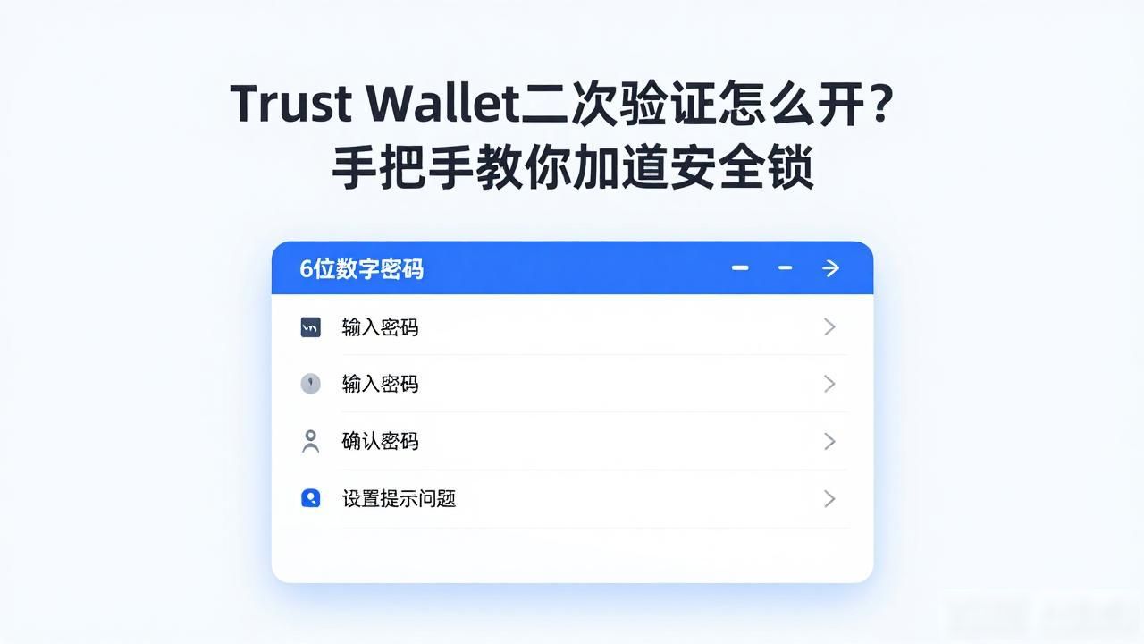 Trust Wallet二次验证怎么开?手把手教你加道安全锁