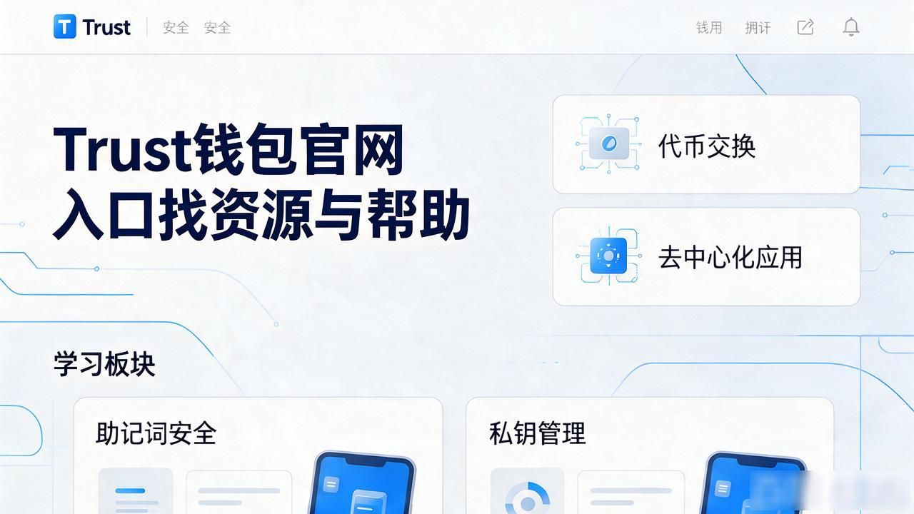 Trust钱包官网入口找资源与帮助，新手看这几个地方就够了