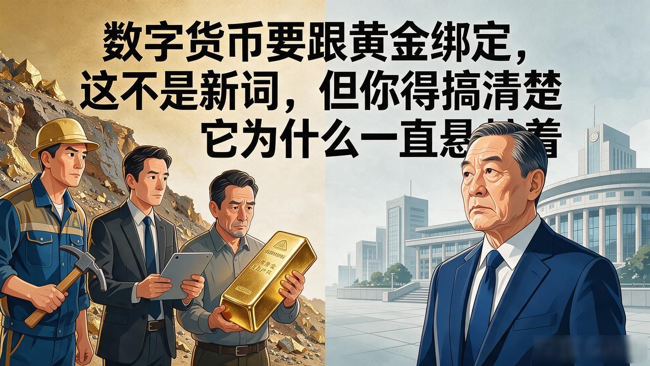 数字货币要跟黄金绑定，这不是新词，但你得搞清楚它为什么一直悬着