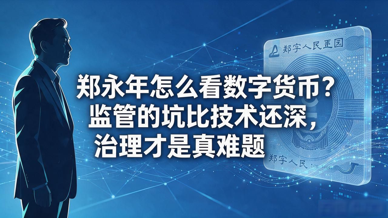 郑永年怎么看数字货币？监管的坑比技术还深，治理才是真难题