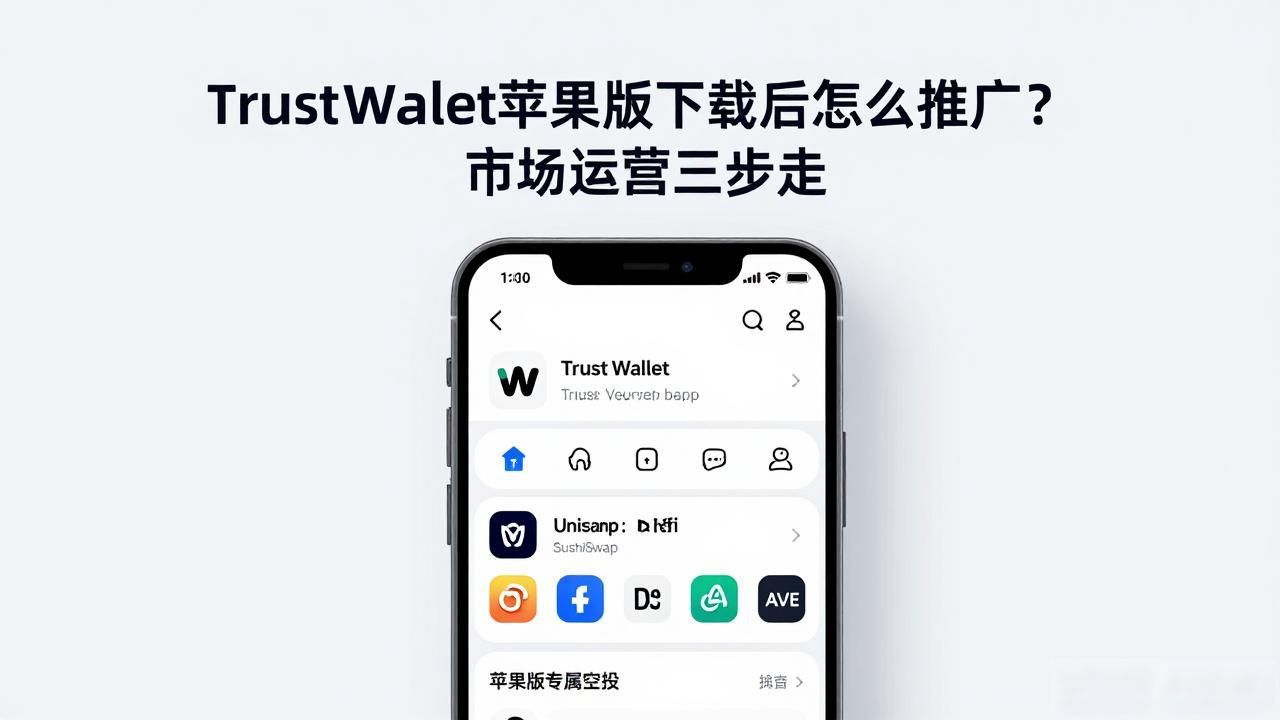 Trust Wallet苹果版下载后怎么推广?市场运营三步走