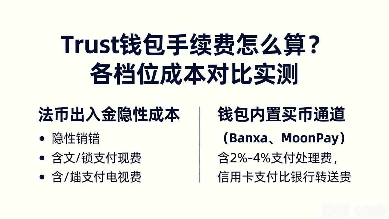 Trust钱包手续费怎么算?各档位成本对比实测