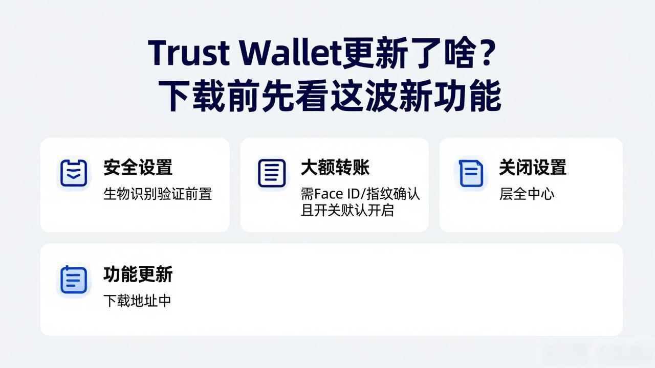 Trust Wallet更新了啥？下载前先看这波新功能