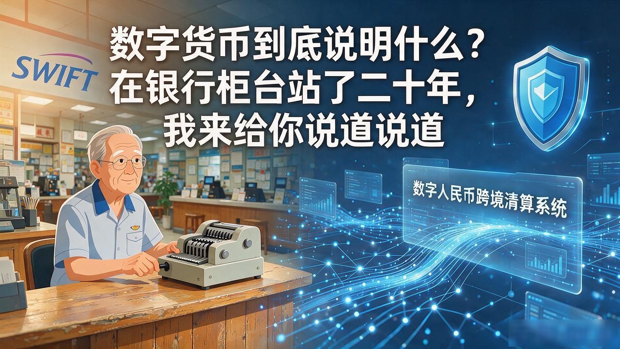数字货币到底说明什么？在银行柜台站了二十年，我来给你说道说道